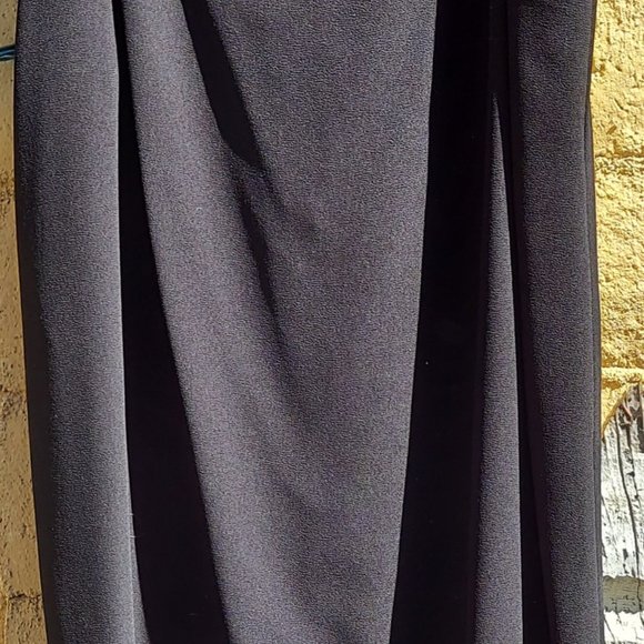 AFTER DARK Little Black Dress Sleeveless Skinny Strap SZ 16 - Picture 7 of 15